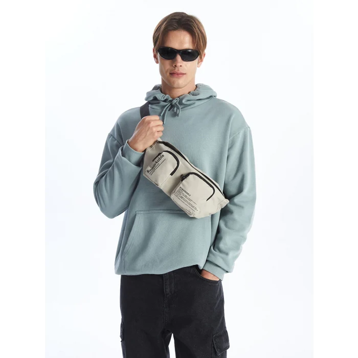 LCW ACCESSORIES BEJ Çok Bölmeli Erkek Göğüs Çantası