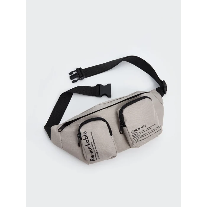 LCW ACCESSORIES BEJ Çok Bölmeli Erkek Göğüs Çantası