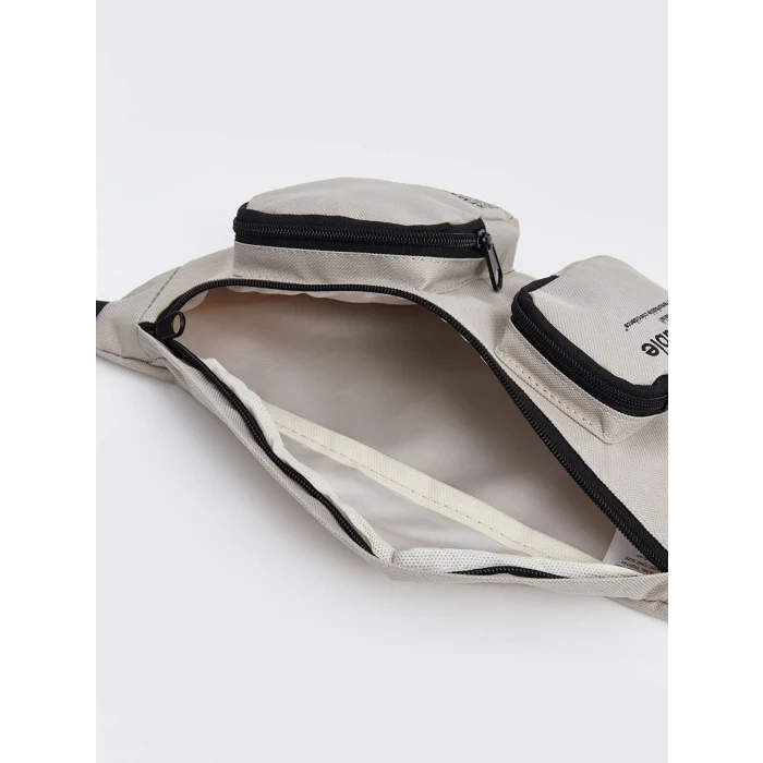 LCW ACCESSORIES BEJ Çok Bölmeli Erkek Göğüs Çantası