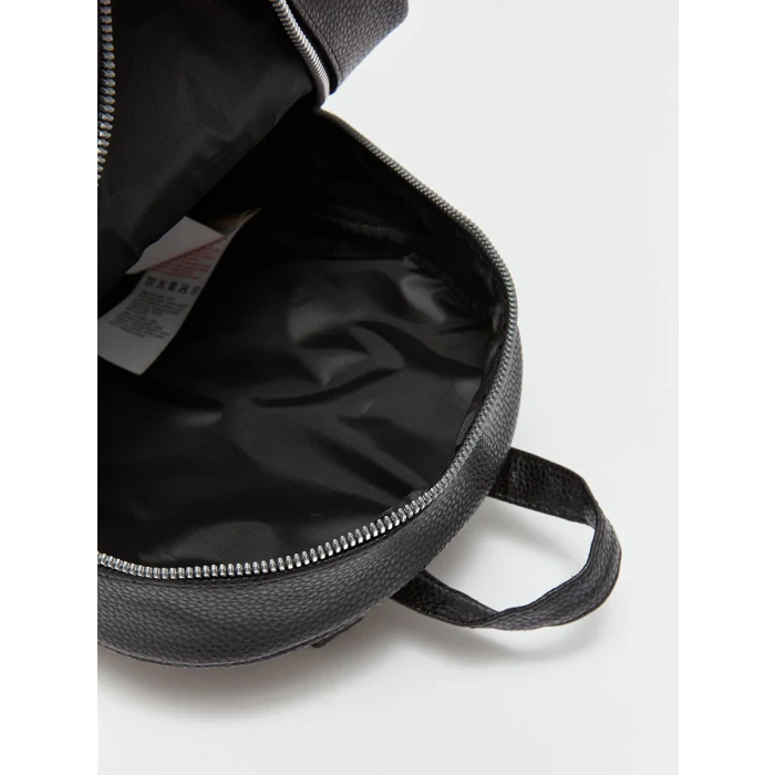 LCW ACCESSORIES SİYAH Deri Görünümlü Kız Çocuk Sırt Çantası