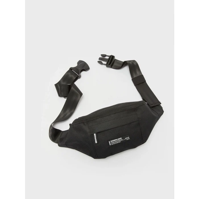 XSIDE SİYAH Baskılı Erkek Bel Çantası