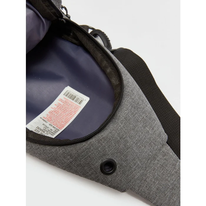 LCW ACCESSORIES GRİ Düz Erkek Göğüs Çantası
