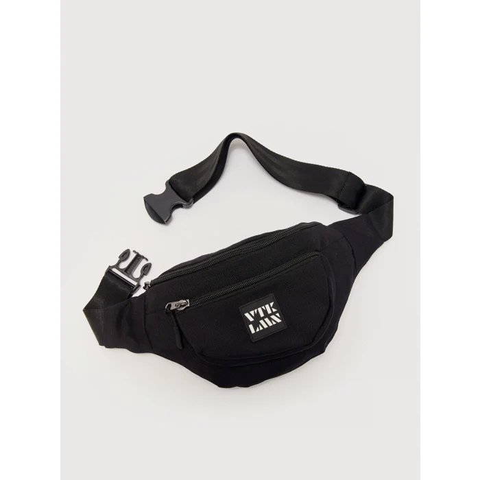 LCW ACCESSORIES SİYAH Baskılı Erkek Göğüs Çantası