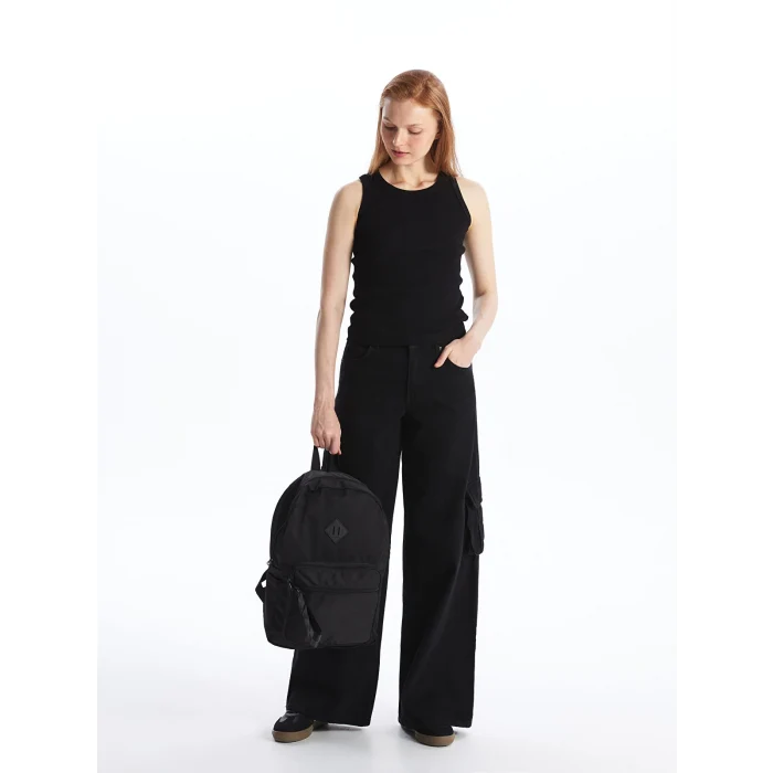 LCW ACCESSORIES SİYAH Ayarlanabilir Askılı Kadın Sırt Çantası