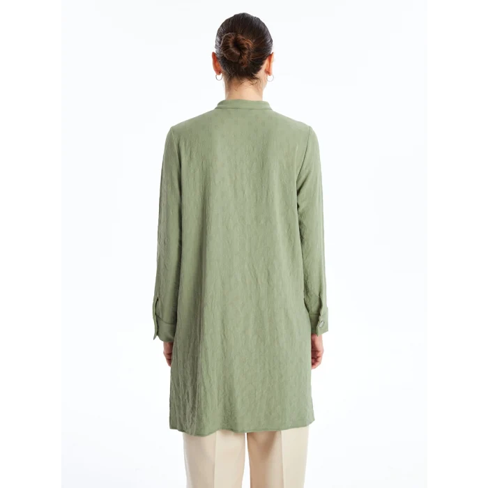 LCW Grace YEŞİL Kadın Düz Gömlek Tunik
