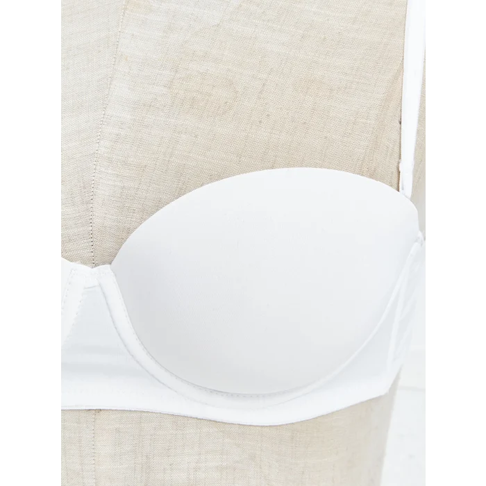 LCW DREAM BEYAZ Balenli Yarım Dolgulu Düz Straplez Sütyen