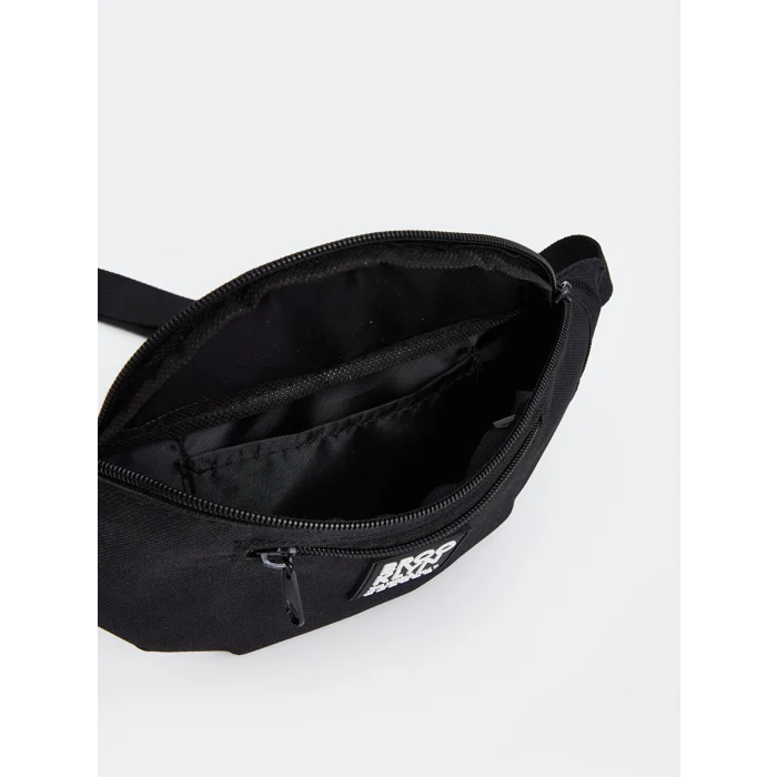 LCW ACCESSORIES SİYAH Yazı Baskılı Erkek Çocuk Göğüs Çantası