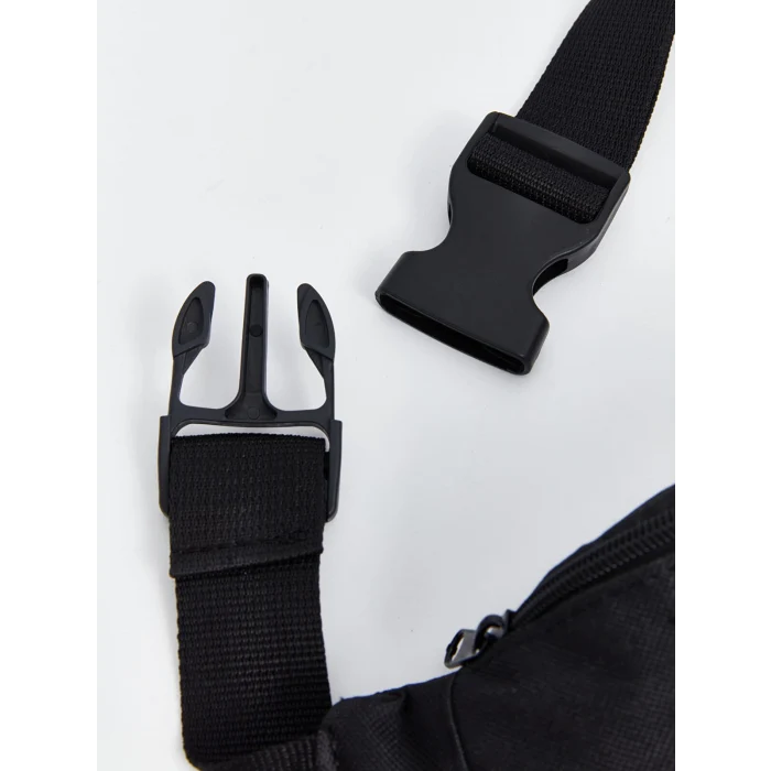 LCW ACCESSORIES SİYAH Yazı Baskılı Erkek Çocuk Göğüs Çantası