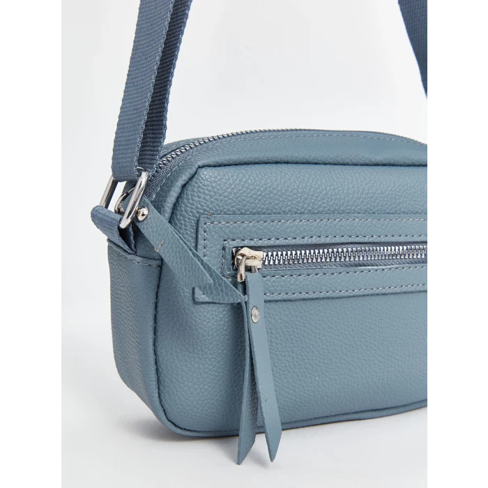 LCW ACCESSORIES MAVİ Deri Görünümlü Kadın Kol Çantası