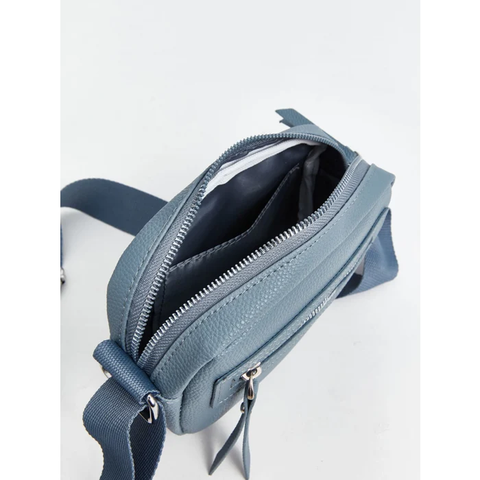 LCW ACCESSORIES MAVİ Deri Görünümlü Kadın Kol Çantası