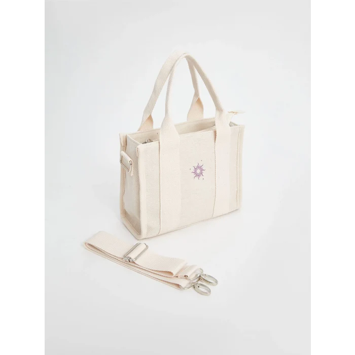 LCW ACCESSORIES EKRU Çıkarılabilir Askılı Kadın Omuz Çantası