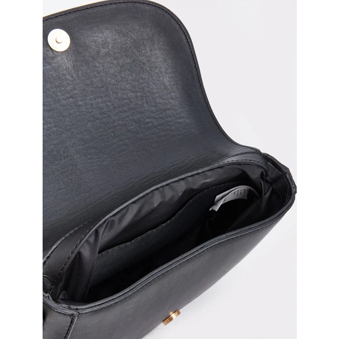 LCW ACCESSORIES SİYAH Deri Görünümlü Kadın Omuz Çantası