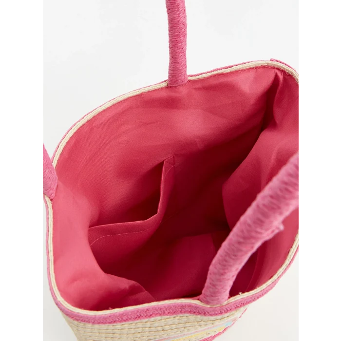 LCW ACCESSORIES BEJ Hasır Kız Çocuk Plaj Çantası