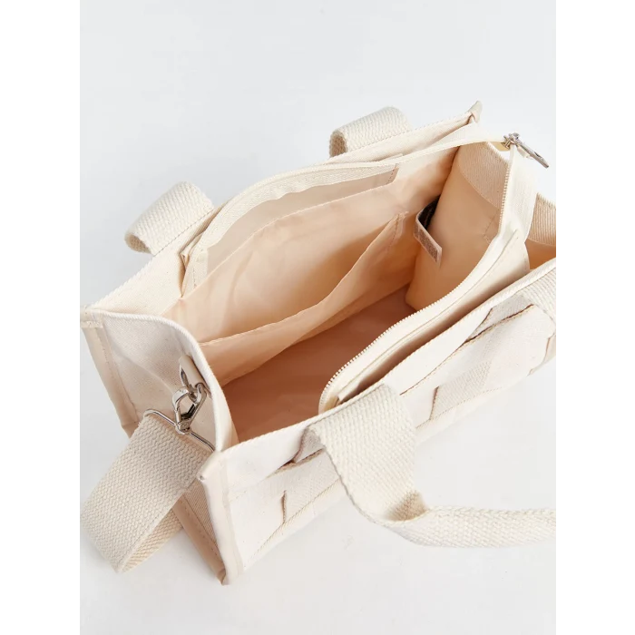 LCW ACCESSORIES EKRU Çıkarılabilir Askılı Kadın Omuz Çantası