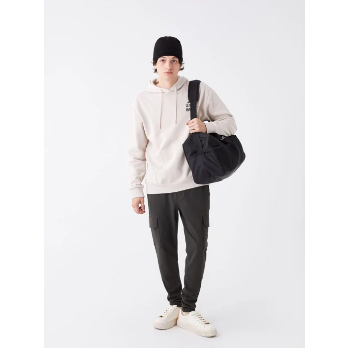 LCW ACCESSORIES SİYAH Yazı Baskılı Erkek Spor Çantası