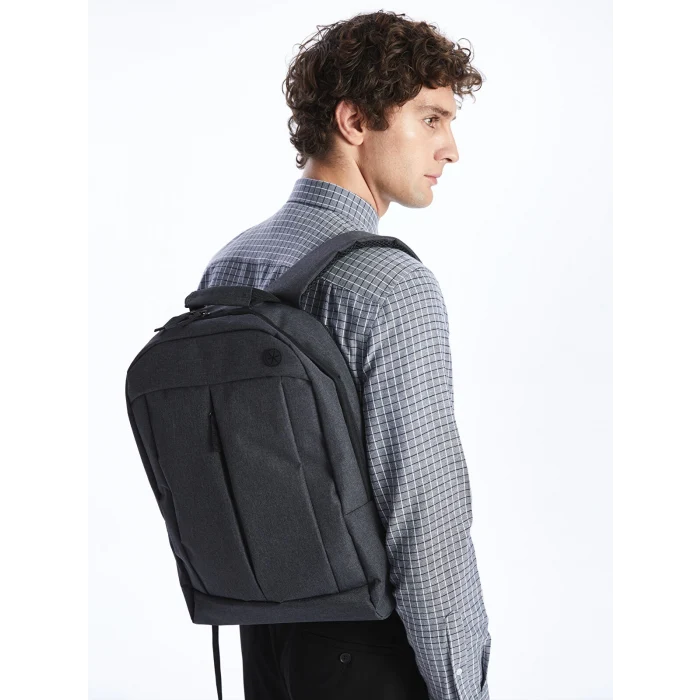 LCW ACCESSORIES ANTRASİT Düz Laptop Bölmeli Erkek Sırt Çantası
