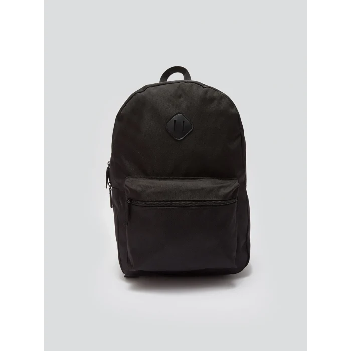 LCW ACCESSORIES SİYAH Düz Fermuarlı Erkek Sırt Çantası