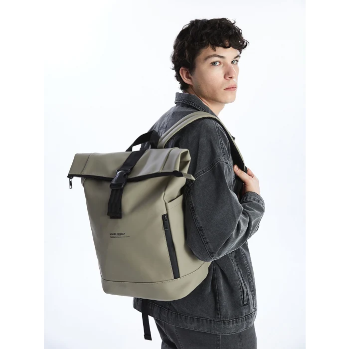 LCW ACCESSORIES BEJ Baskılı Erkek Sırt Çantası