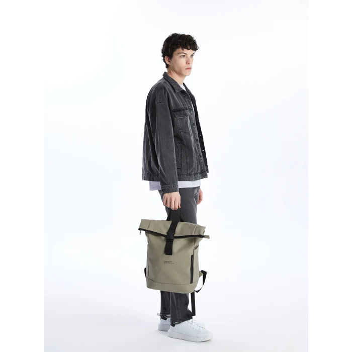 LCW ACCESSORIES BEJ Baskılı Erkek Sırt Çantası