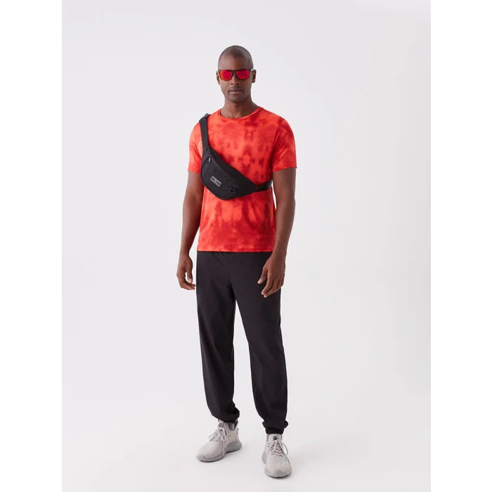 XSIDE SİYAH Etiket Detaylı Erkek Bel Çantası