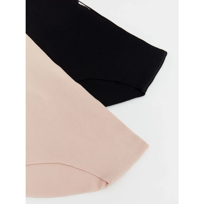 LCW DREAM SİYAH Düz Lazer Kesim Bikini Külot 2li Paket