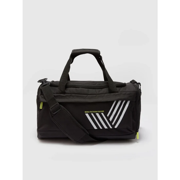 LCW ACCESSORIES SİYAH Baskılı Erkek Spor Çantası