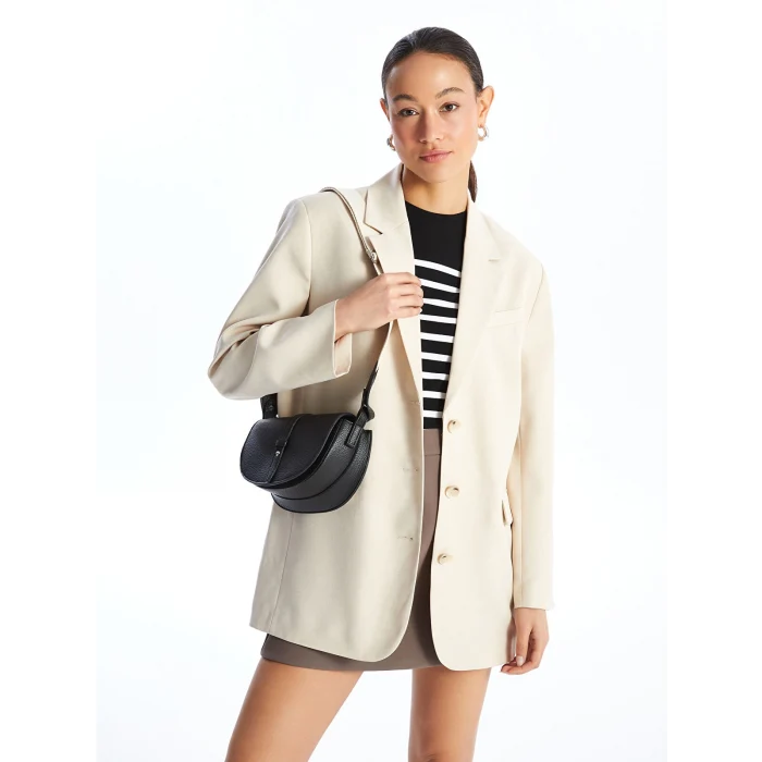 LCW ACCESSORIES SİYAH Deri Görünümlü Kadın Kol Çantası