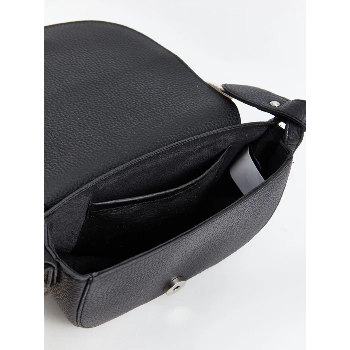 LCW ACCESSORIES SİYAH Deri Görünümlü Kadın Kol Çantası