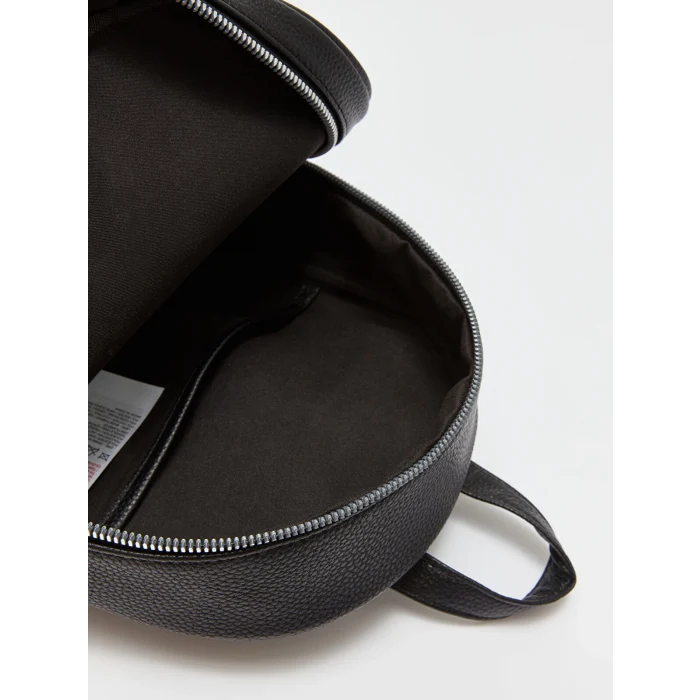 LCW ACCESSORIES SİYAH Deri Görünümlü Kadın Sırt Çantası