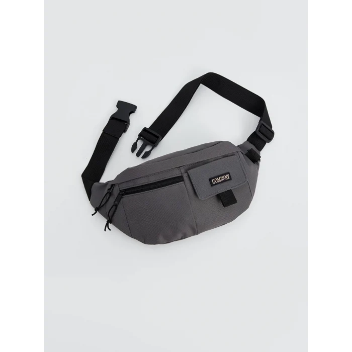 LCW ACCESSORIES GRİ Çok Bölmeli Erkek Göğüs Çantası