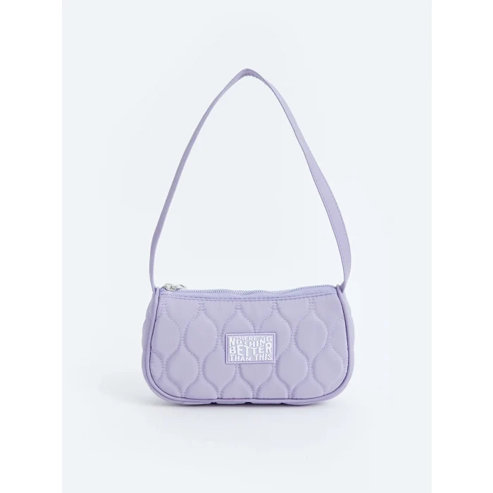LCW ACCESSORIES LİLA Baskılı Kız Çocuk Baget Çanta