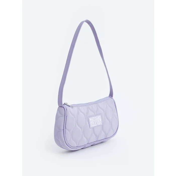 LCW ACCESSORIES LİLA Baskılı Kız Çocuk Baget Çanta