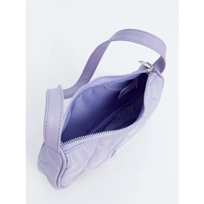 LCW ACCESSORIES LİLA Baskılı Kız Çocuk Baget Çanta