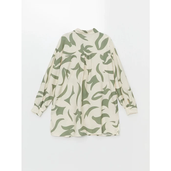 LCW Modest EKRU Desenli Kadın Gömlek Tunik