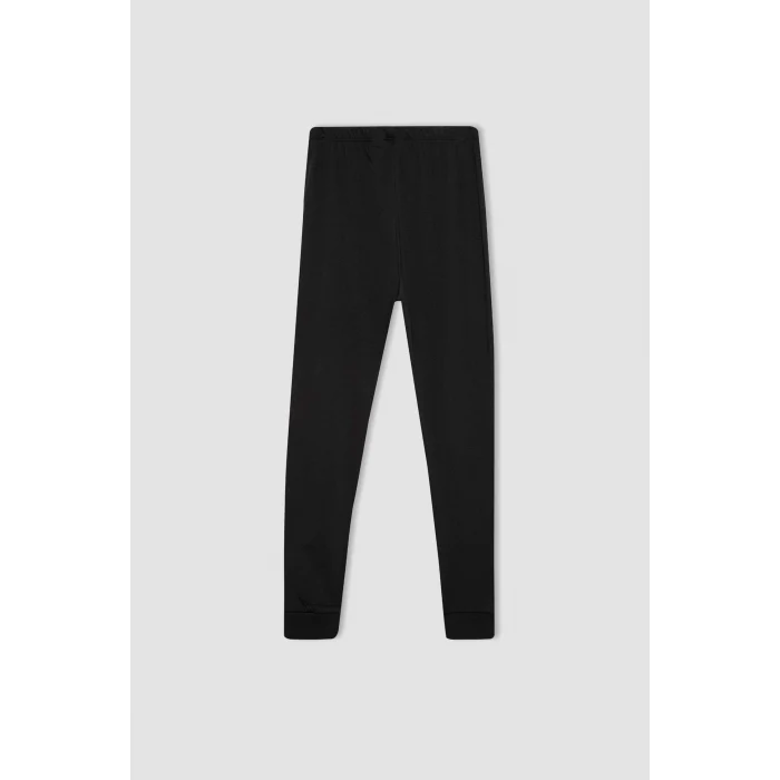 Defacto B5575 Siyah Erkek Çocuk Batman Pijama Takımı Kısa Kollu Üst Beli Lastikli Uzun Alt