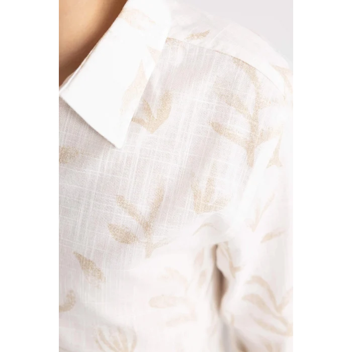 Defacto B7135 Beyaz Erkek Çocuk Desenli Uzun Kollu Gömlek