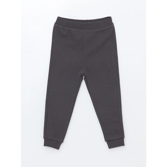 LCW baby GRİ Dik Yaka Erkek Bebek Hırka ve Pantolon 2li Takım