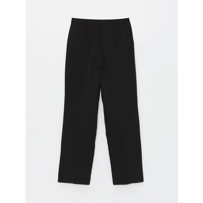LCW Vision SİYAH Standart Fit Düz Geniş Paça Kadın Pantolon