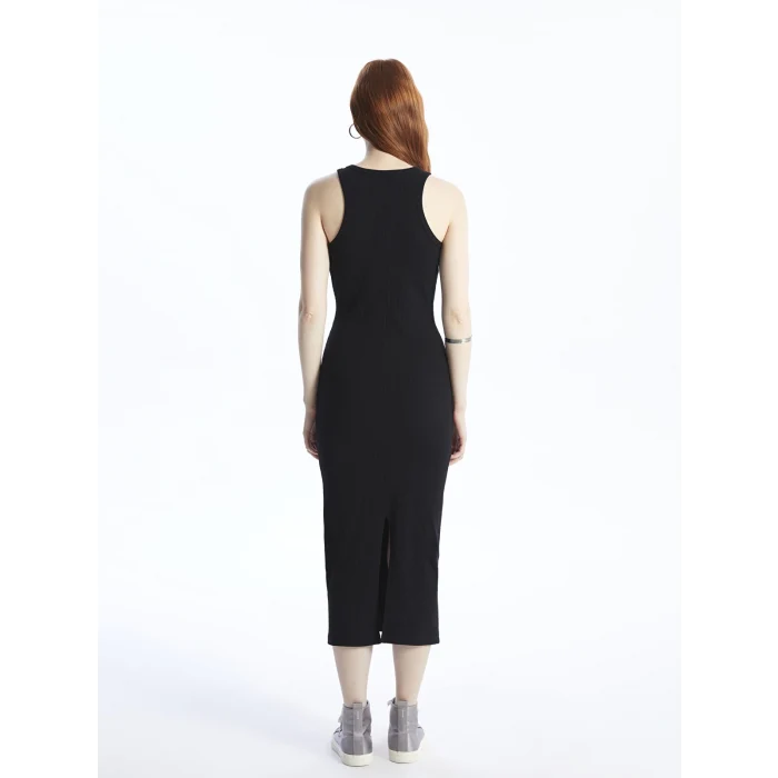 XSIDE SİYAH Bisiklet Yaka Kadın Bodycon Elbise