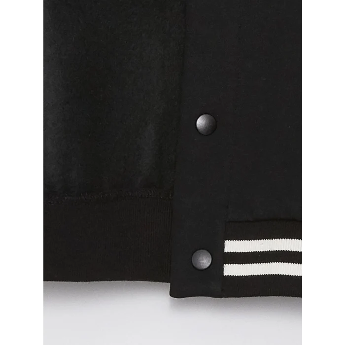 LCW Kids SİYAH Baskılı Erkek Çocuk Kalın Kolej Ceket