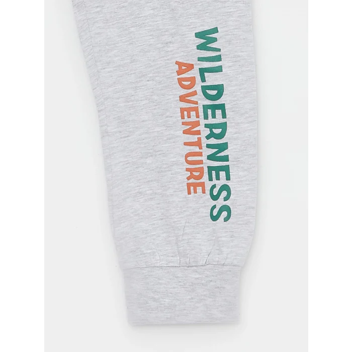 LCW Kids YEŞİL Bisiklet Yaka Baskılı Kısa Kollu Erkek Çocuk Pijama Takımı