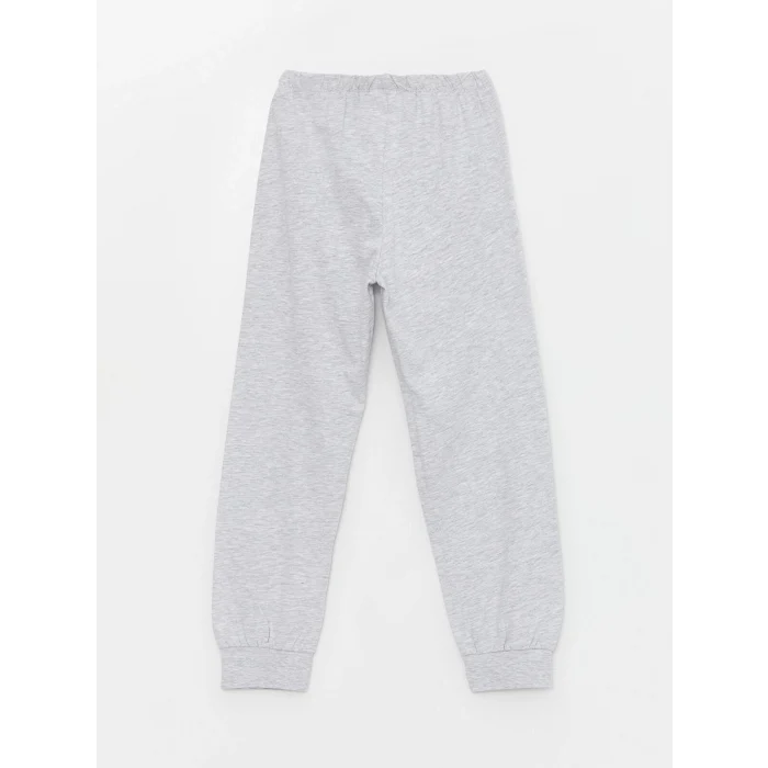 LCW Kids YEŞİL Bisiklet Yaka Baskılı Kısa Kollu Erkek Çocuk Pijama Takımı