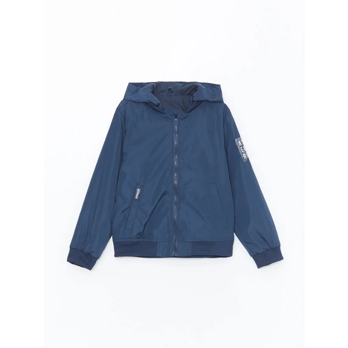 LCW Kids İNDİGO Kapüşonlu Erkek Çocuk Mont