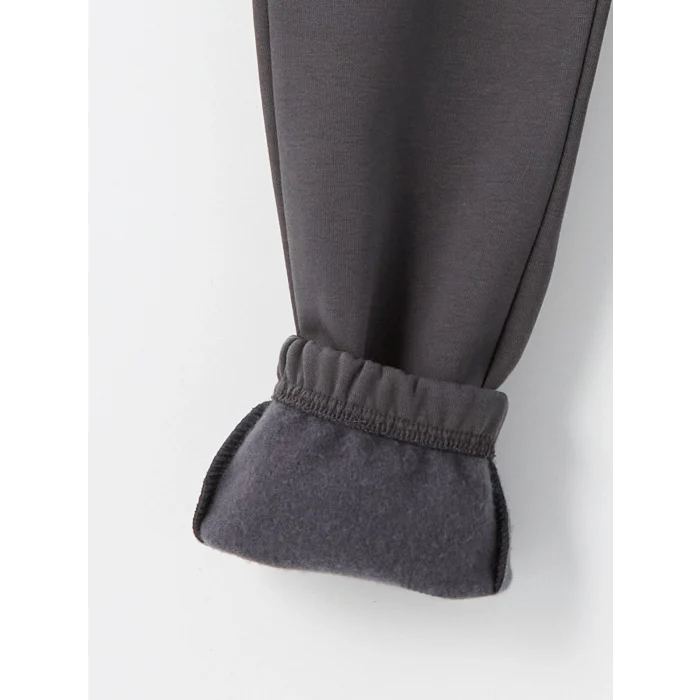 LCW Kids GRİ Beli Lastikli Erkek Çocuk Kalın Jogger Eşofman Altı