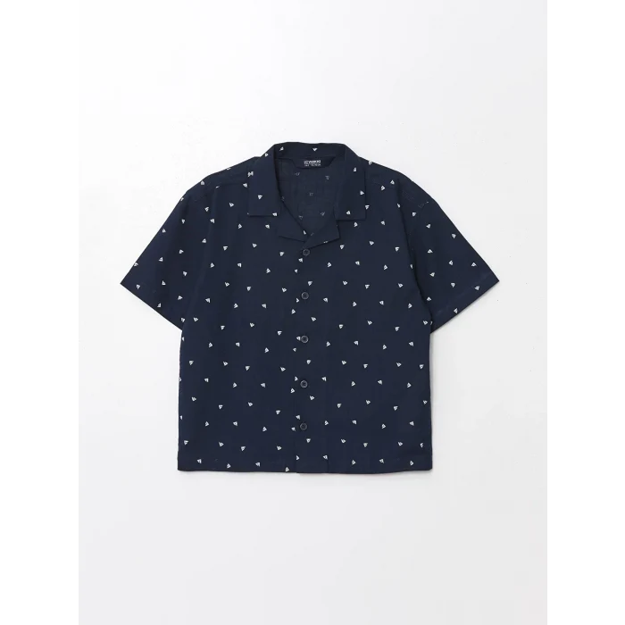 LCW Kids LACİVERT Rahat Kalıp Erkek Çocuk Gömlek