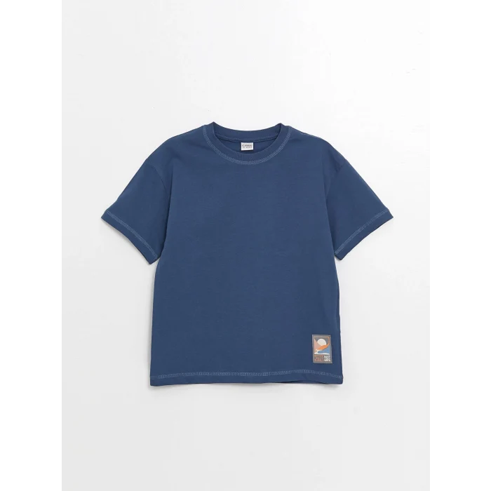 LCW Kids LACİVERT Rahat Kalıp Erkek Çocuk Tişört ve Şort