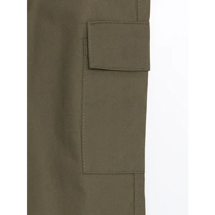 LCW Kids HAKİ Beli Lastikli Erkek Çocuk Kargo Jogger Pantolon