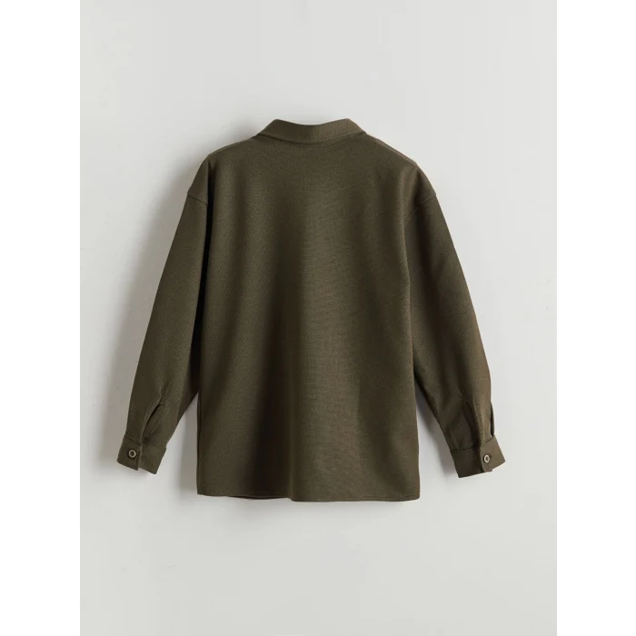 LCW Kids HAKİ Basic Erkek Çocuk Gömlek