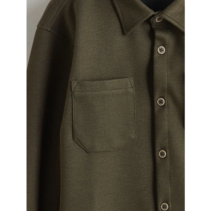 LCW Kids HAKİ Basic Erkek Çocuk Gömlek