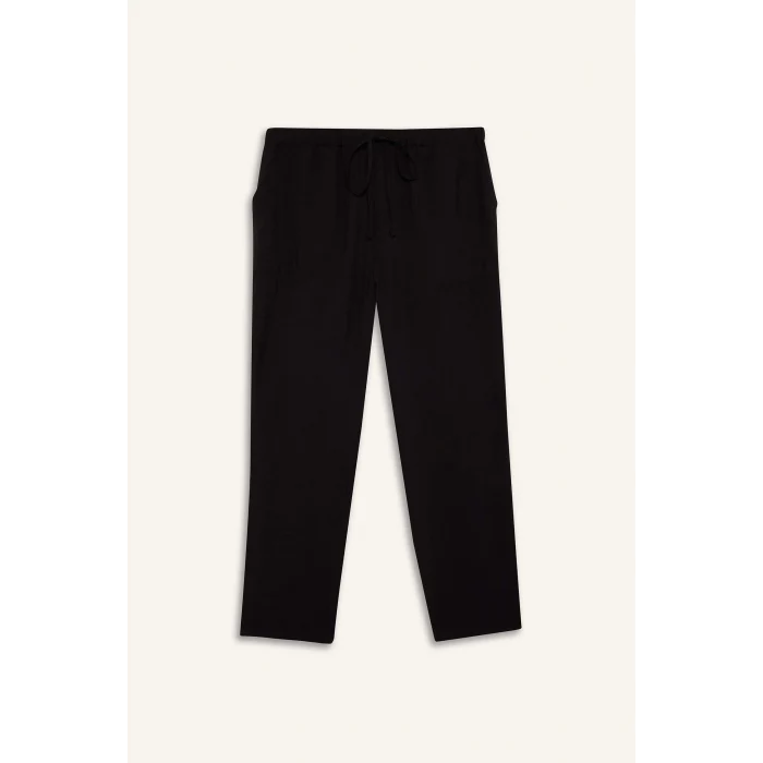 Defacto E5760 Siyah Harem Basic Düz Paça Pantolon